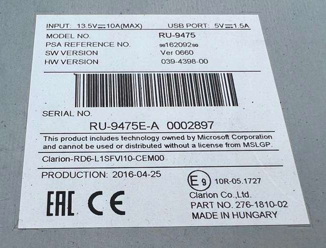 фото №2, Citroen c3 iii радіо 9816209280