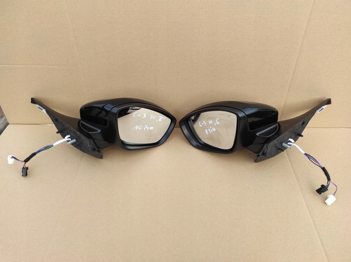 фото №1, Дзеркало ліві 8 pin праві 10 pin citroen c3 iii
