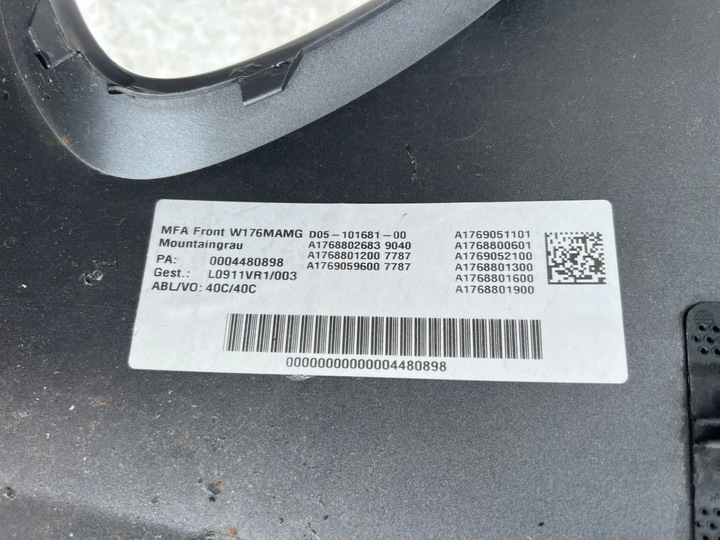 фото №13, Бампер перед mercedes a-klasa w176 45 amg рестайлинг