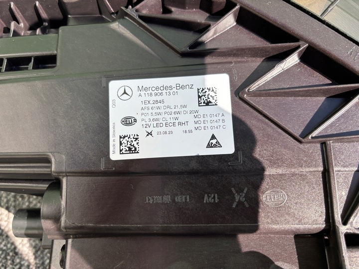 фото №14, Mercedes cla 118 c118 рестайлінг лампа права ліва перед передня фара