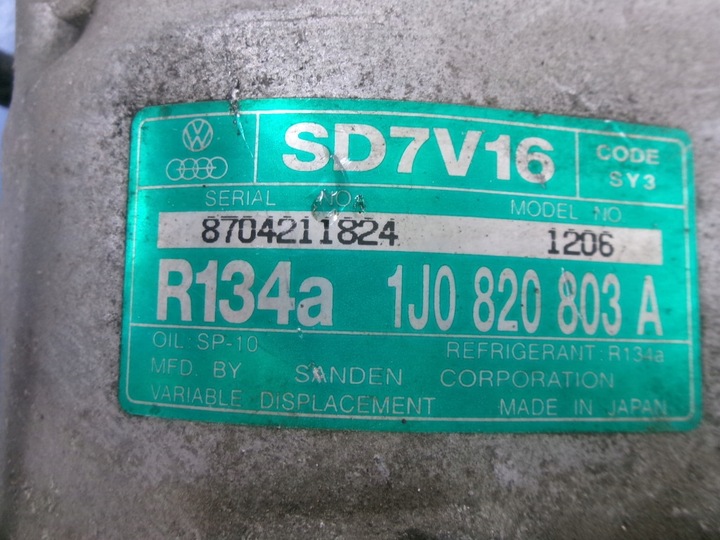 фото №5, Vw sharan i рестайлинг 1.9tdi сцепление компрессор кондиционера 1j0820803a