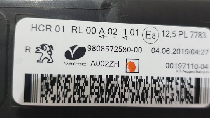 фото №13, Лампа правая перед jumpy iii expert iii 9808572580