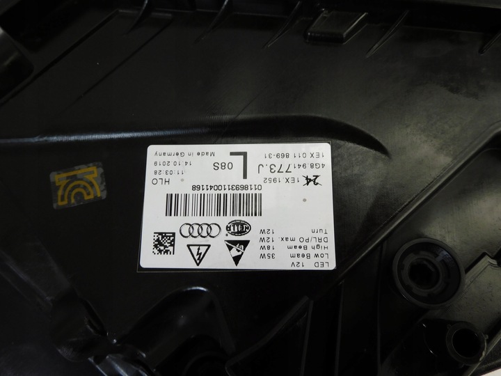 фото №14, Audi a7 s7 c7 4g8 рестайлинг лампа правая левая перед полный led голый