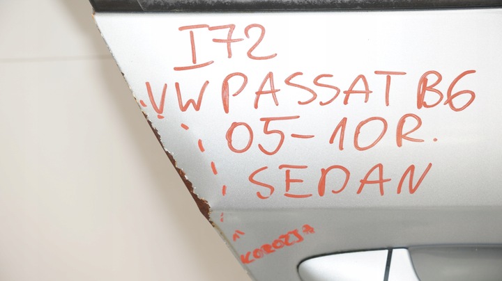 фото №6, Дверь правый зад vw passat b6 05-10r sedan lb5m