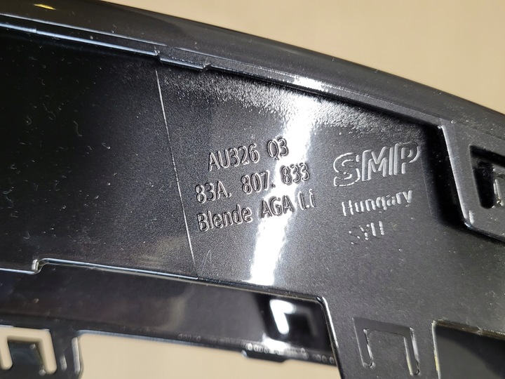 фото №10, Решётка рамка решётка бампера заднего левая audi q3 ii оригинальный номер 83a807833