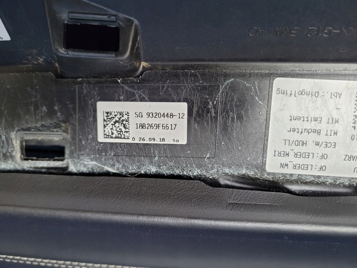 фото №9, Консоль панель роздавальна ремені подушка безпеки g11 g12 eu оригінал individual head