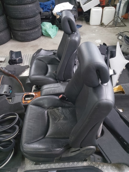 фото №7, Mercedes w220 рестайлинг 02- сиденья обивка обшивки средство комплект