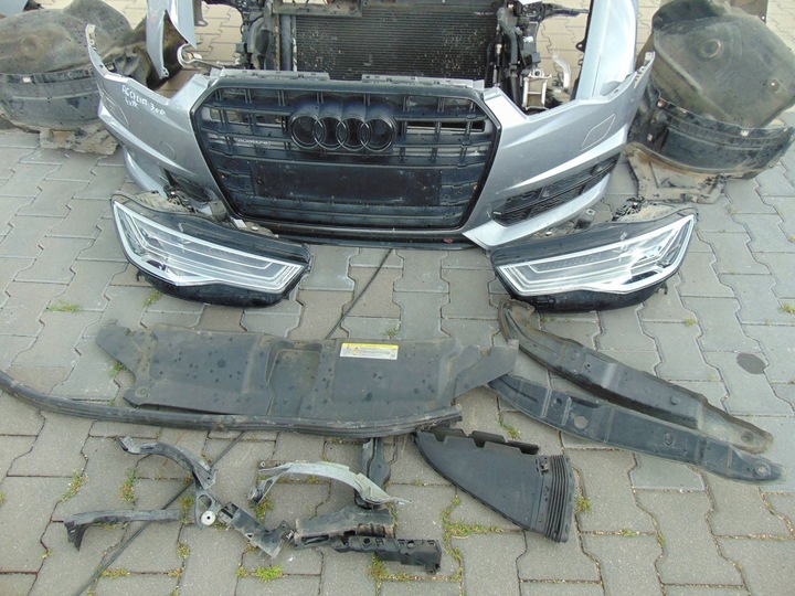 фото №5, Комплектный перед капот лампы a6 c7 рестайлинг s-line 3.0tdi 4xpdc 4g0941035 matrix