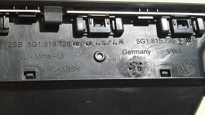 фото №10, Рамка навігації решітка повітропровід golf vii 5g1819728 5g1819743f оригінал new