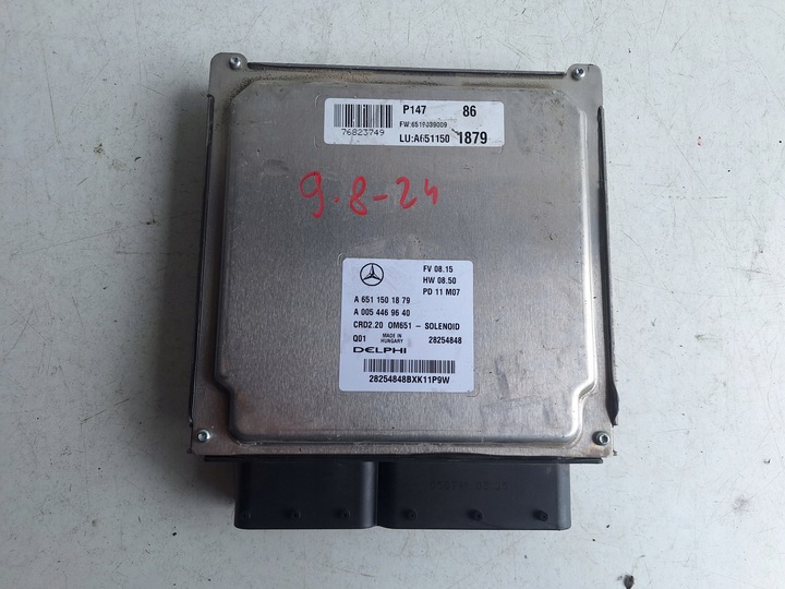 фото №3, Блок керування комп'ютер двигуна a6511501879 a0054469640 delphi