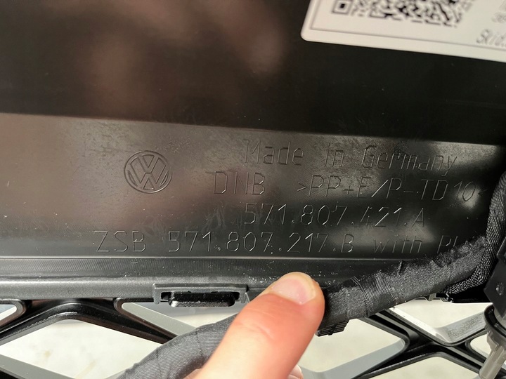 фото №15, Vw tiguan iii 571 бампер переднє перед решітка радіатора 6xpdc r-line 571807421a