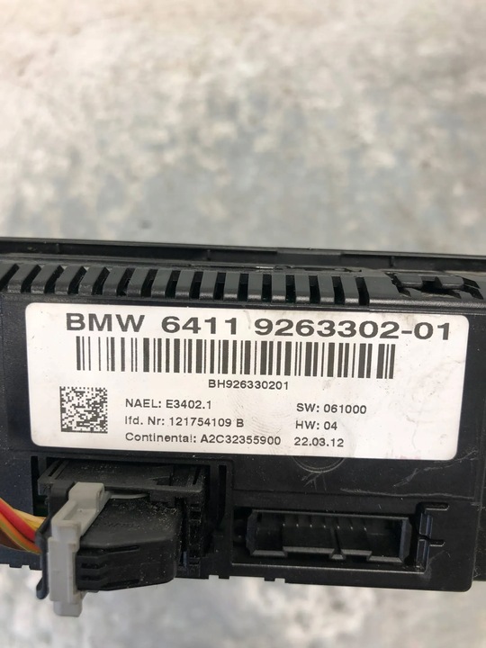 фото №5, Панель кондиционера bmw x1 e84 9263302