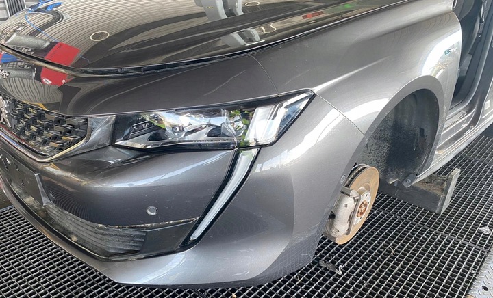 фото №10, Правая поворотный кулак ступица перед суппорт abs peugeot 508 ii 1.6 thp гибрид