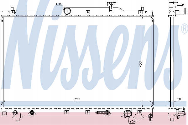 фото №13, Nissens радиаторов двигателя toyota previa 00- 2.4 i