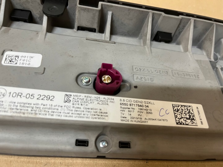 фото №13, Bmw g20 g21 дисплей монитор экран информационный оригинал европа