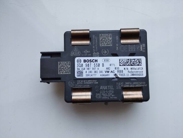 фото №1, Радар модуль датчик vw audi skoda seat 3q0907550b