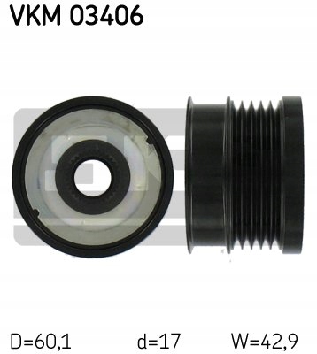 фото №8, Зчеплення генератора saab 9-3 ii skf