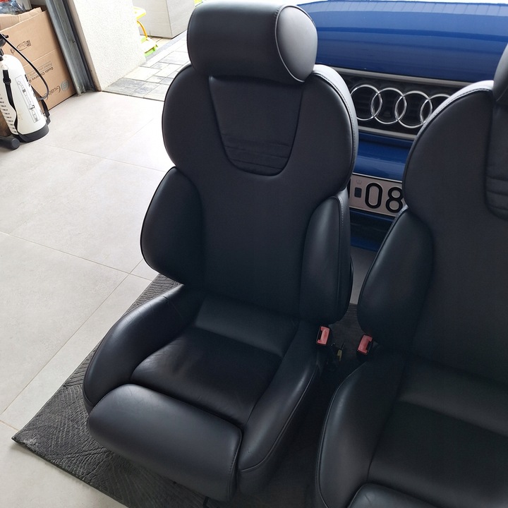 фото №13, Сидіння recaro audi rs4 b5 s4 a4 шкіра szwajcaria jak нове комплектні