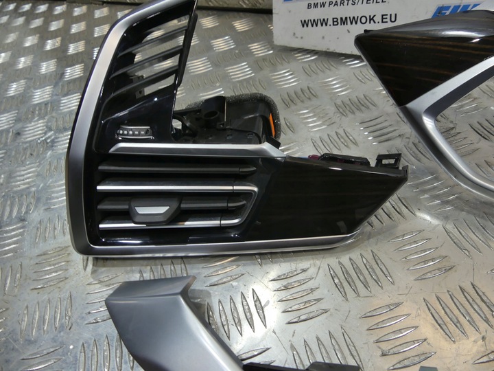 фото №11, Bmw x6 g06 планки декоративный консоли дверь 04kr дерево szlachetne fineline