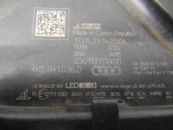 фото №16, Лампа правая перед audi e-tron 4ke 4ke941036d оригинал европа