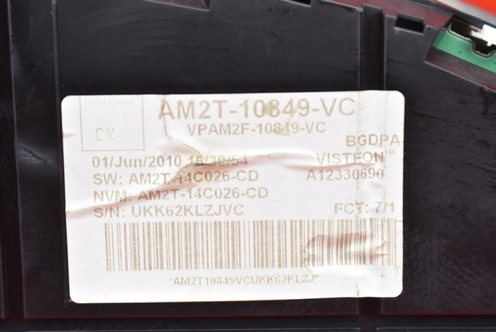 фото №9, Спидометр приборы eu am2t-10849-vc ford s-max mk1 1 i 2.0 tdci 163 km рестайлинг