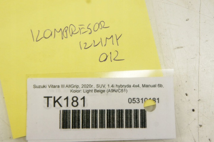 фото №7, Tk181 suzuki vitara iii компресор кондиціонера 95201-74s00 t73674ca