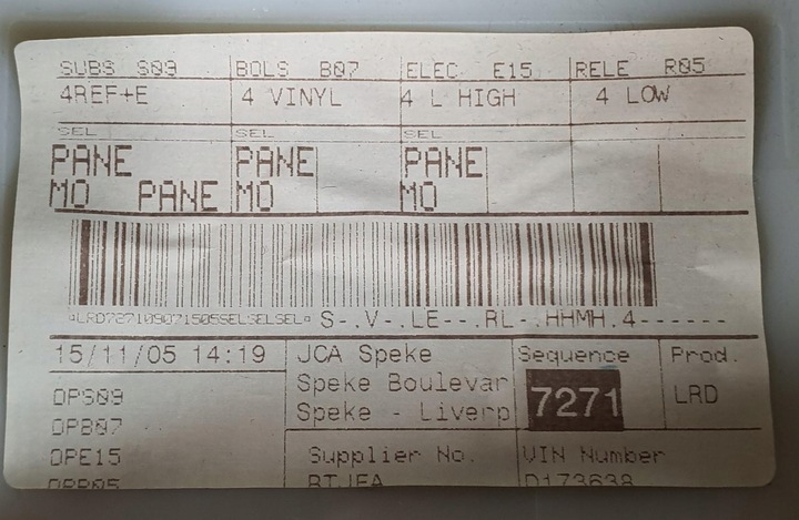 фото №6, Обивка боковина дверь левый зад jaguar x-type x400