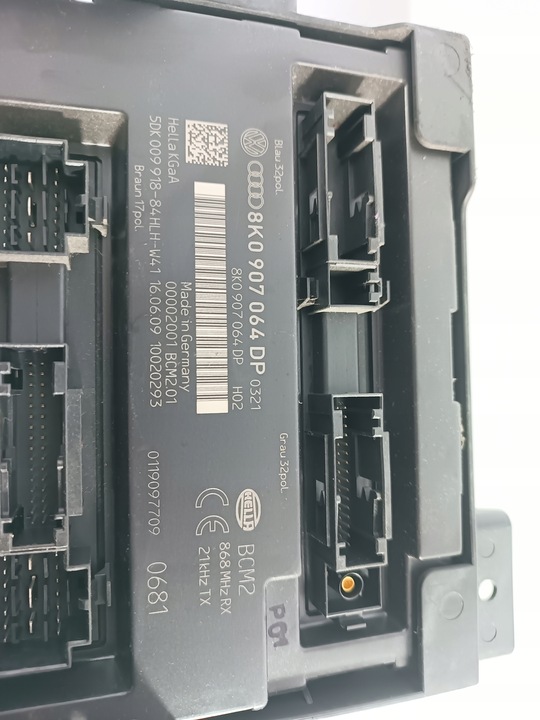 фото №5, Audi a4 b8 08-12 модуль блок керування комфорту оригінальний номер 8k0907064dp