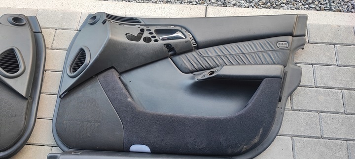 фото №5, Обивка обшивки дверь чёрная кожа mercedes w220