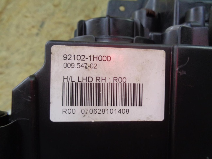 фото №10, Фара правая перед передняя kia ceed 1 i 2006- 92102-1h0xx 92102-1h000 европа