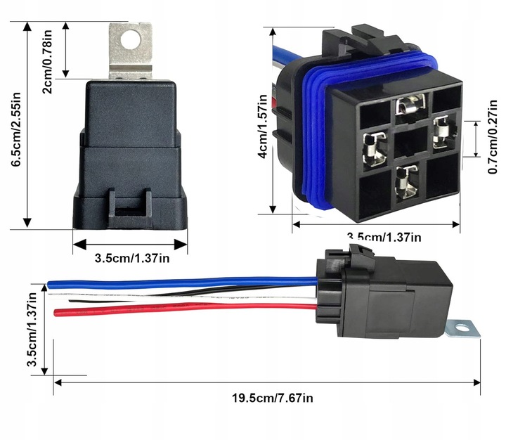 фото №5, Джгут реле основа герметична гніздо 4 pin 24v 40a