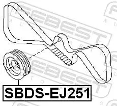 фото №3, Колесо пасове sbds-ej251 febest subaru forester