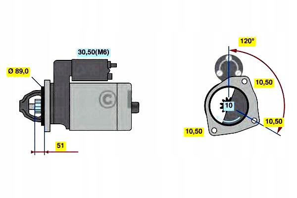 фото №2, Bosch стартер bos, 986 022 400