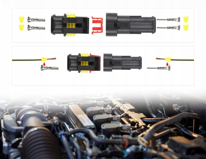 фото №14, Разъём штекер соединитель герметичные набор 352 superseal