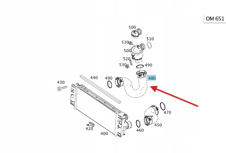 фото №1, Труба шланг интеркулер дизель mercedes sprinter w906 907 оригинальный номер a9065285082