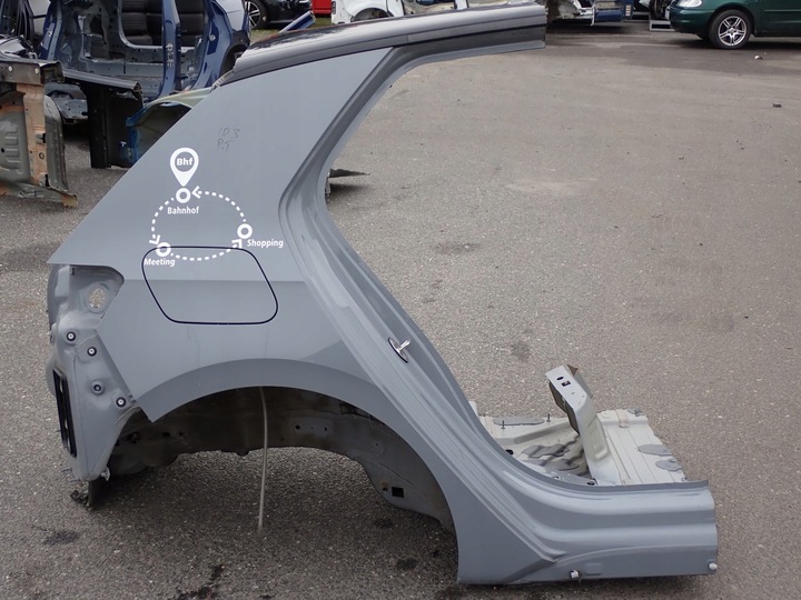 фото №1, Четверть крыло правые зад европа оригинал vw volkswagen id.3 id3 23r