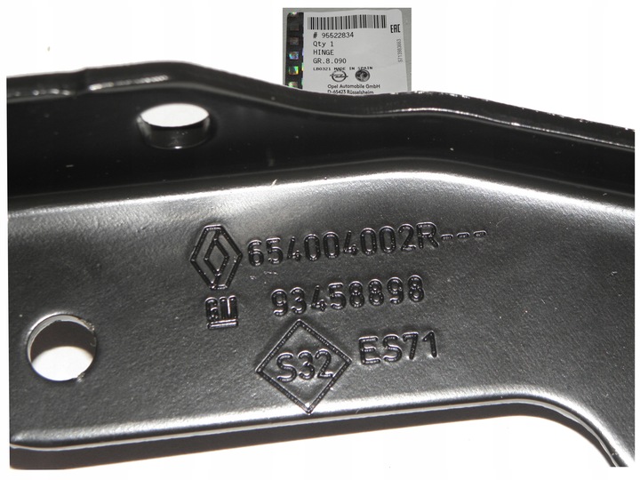 фото №9, Петля капота nissna nv300 fiat talento праві оригінальний номер