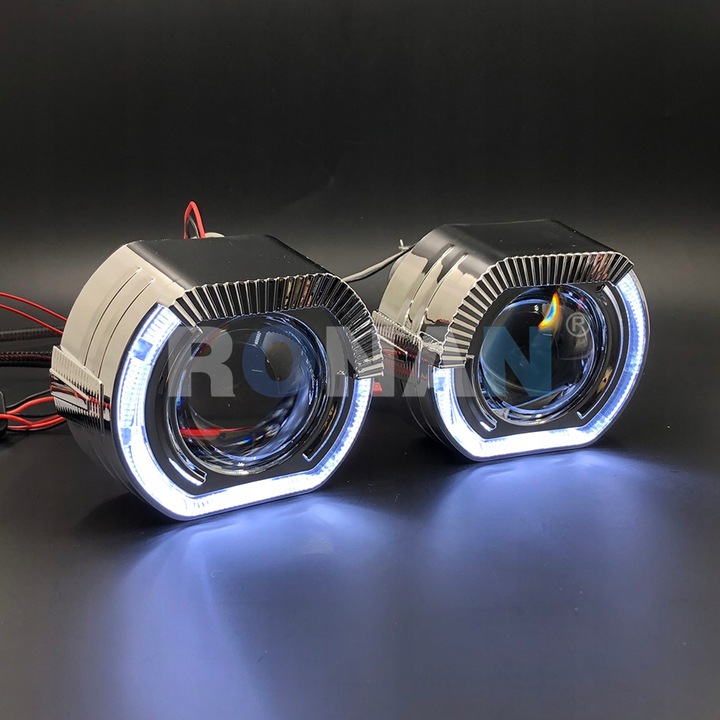 фото №1, Линзы би-led 2.5" 6000k h1 h4 h7 дневные drl