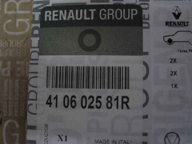 фото №11, Тормозные колодки тормозные renault clio iv перед оригинал