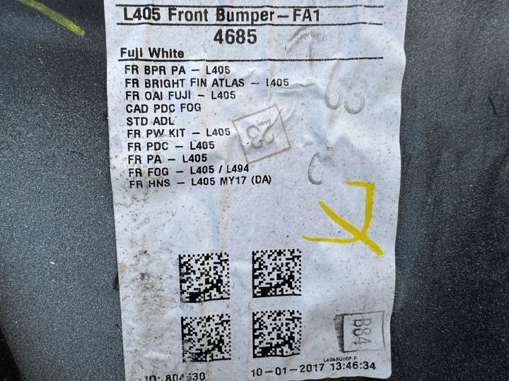 фото №9, Land rover range rover l405 бампер переднє dk5217k946