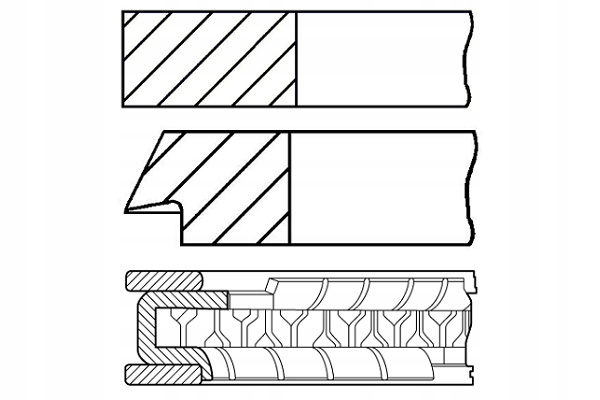 фото №2, 81.6 std 1.5-1.5-3 набір кільця поршень opel astra f calibra a