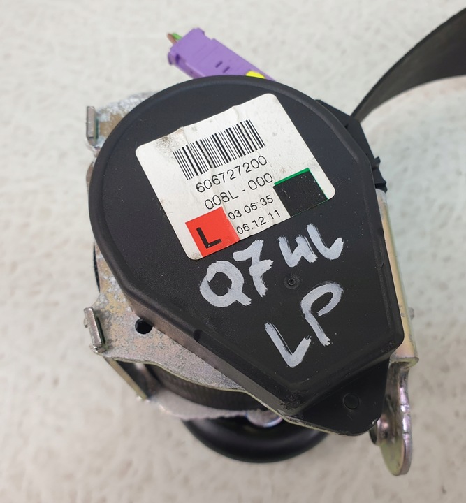 фото №2, Audi q7 4l pas безопасности левый перед оригинал