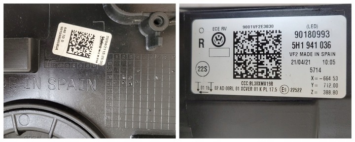 фото №16, Лампа правая перед полный led vw golf viii 5h1 2019-