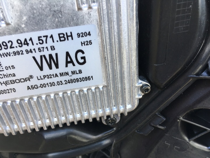 фото №10, Porsche 911 carrera 992 рестайлинг лампа капот бампер крыло перед hd matrix