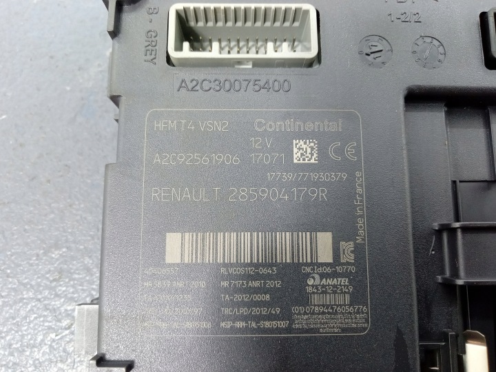 фото №4, Renault captur i 13- зчитувач карт 285904179r