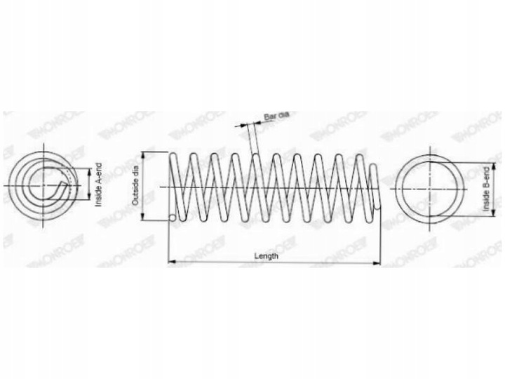 фото №2, Пружины перед monroe sp2893