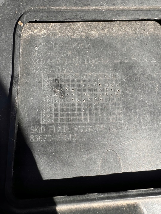 фото №13, Kia sportage iv рестайлинг накладка диффузор бампера зад 86670-f1510