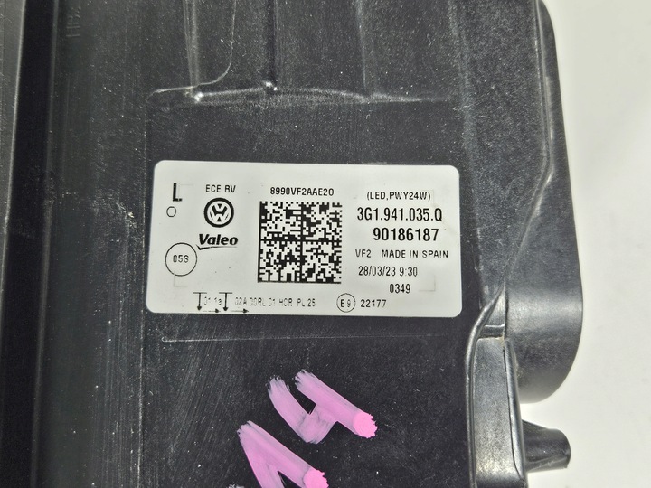 фото №13, Лампа ліва перед передня vw passat b8 рестайлінг повний led eu