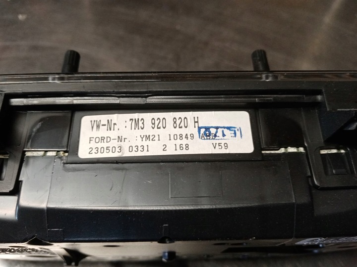 фото №8, Спидометр vw sharan 7m3920820h