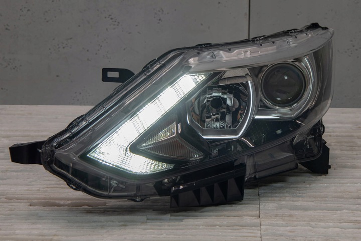 фото №14, Nissan qashqai ii j11 2014-2017 лампа передня ліва з led 260104eh0a